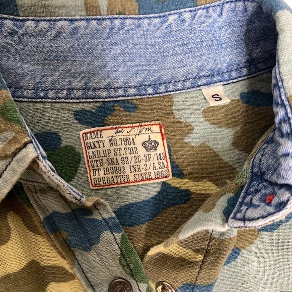 Camo linen button down shirt Miss Sixty - Picture 5 of 6